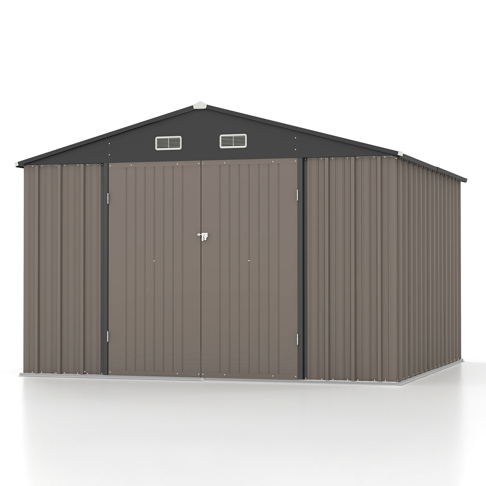 patiowell-10-x-10-metal-outdoor-storage-shed-with-sloping-roof-and